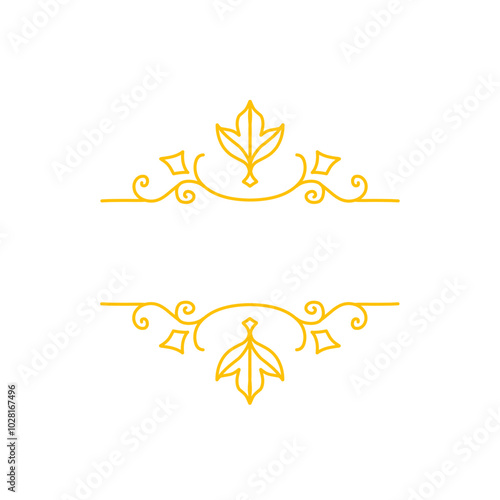 line art frame decoration