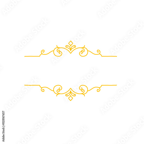 line art frame decoration