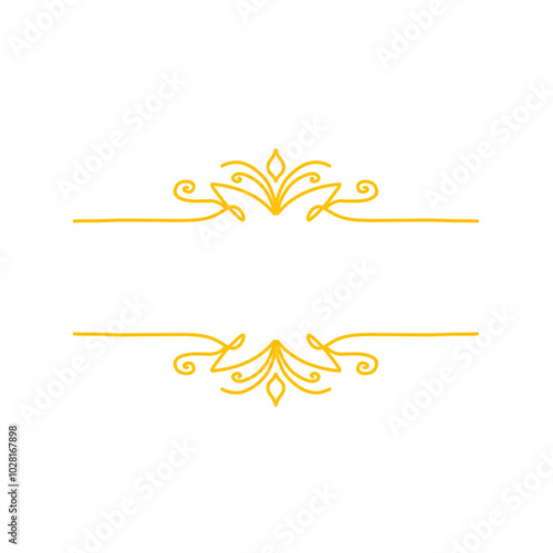 line art frame decoration