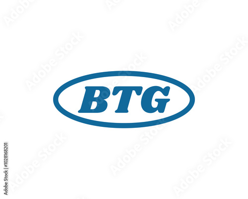 BTG logo design vector template. BTG