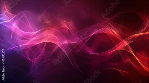 Wallpaper Abstract red and purple lines are intertwining, creating a vibrant and energetic composition