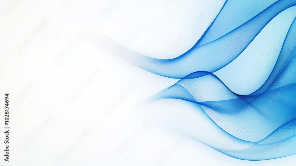 Obraz premium Abstract Blue Waves Background