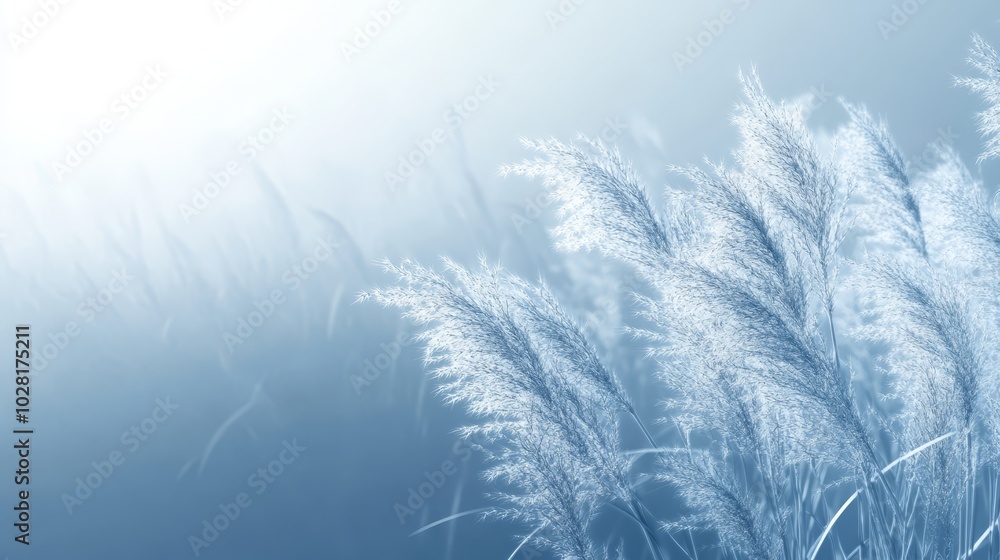 Abstract Blue Grass Background Nature Texture Meadow Field Sunlight Soft Focus Blur Abstract Blue Grass Background Nature Texture Meadow Field Sunlight Soft Focus Blur