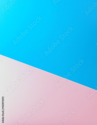 Pastel Paradise: A vibrant blend of pink and blue hues creates a serene, minimalist abstract artwork. Perfect for backgrounds or design inspiration!