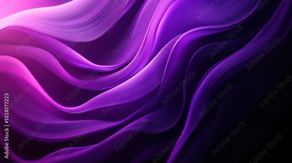 Obraz premium Abstract Purple Waves
