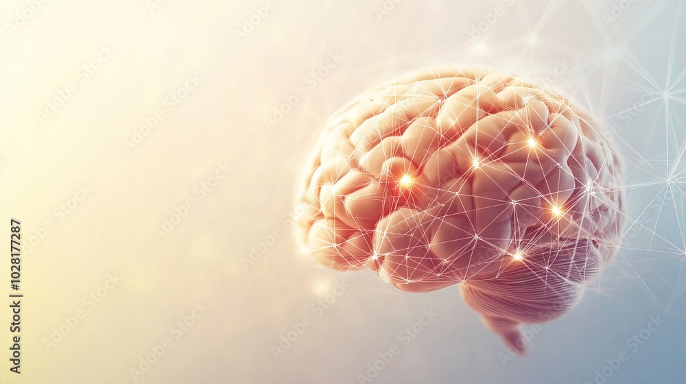 Close-up of human brain with intricate neural pathways, symbolizing cognitive biases and complex thought processes, ideal for educational or scientific presentations. Close-up of human brain with intricate neural pathways, symbolizing cognitive biases and complex thought processes, ideal for educational or scientific presentations.