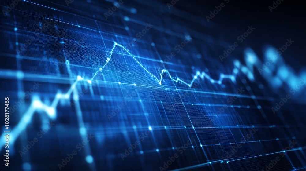 Blue Digital Stock Market Graph Chart Data Analysis Blue Digital Stock Market Graph Chart Data Analysis