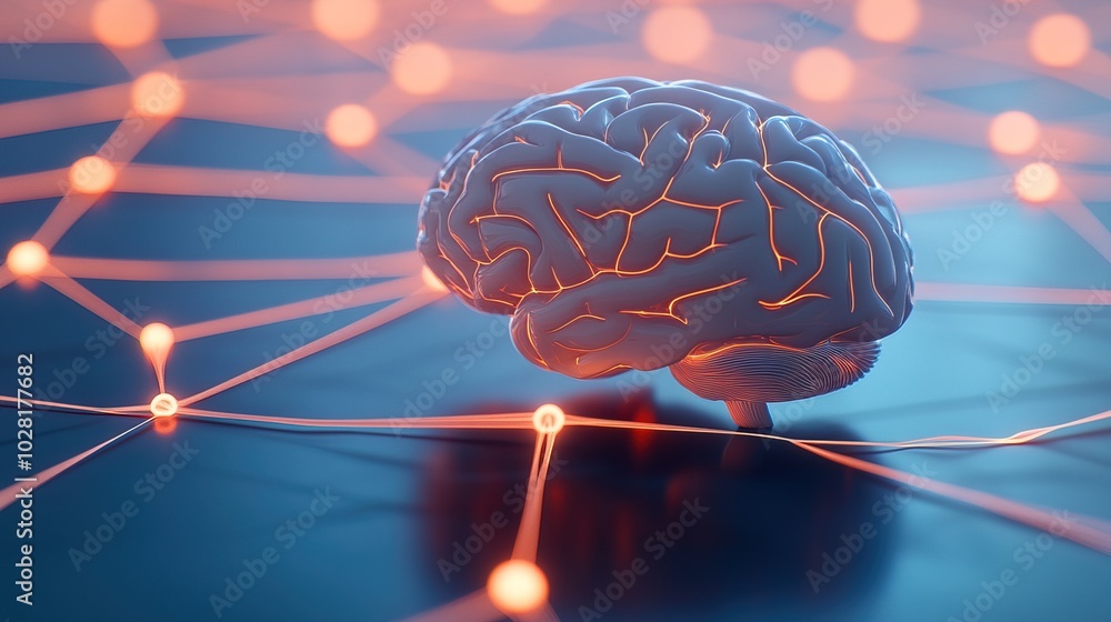 Close-up of human brain with intricate neural pathways, symbolizing cognitive biases and complex thought processes, ideal for educational or scientific presentations. Close-up of human brain with intricate neural pathways, symbolizing cognitive biases and complex thought processes, ideal for educational or scientific presentations.