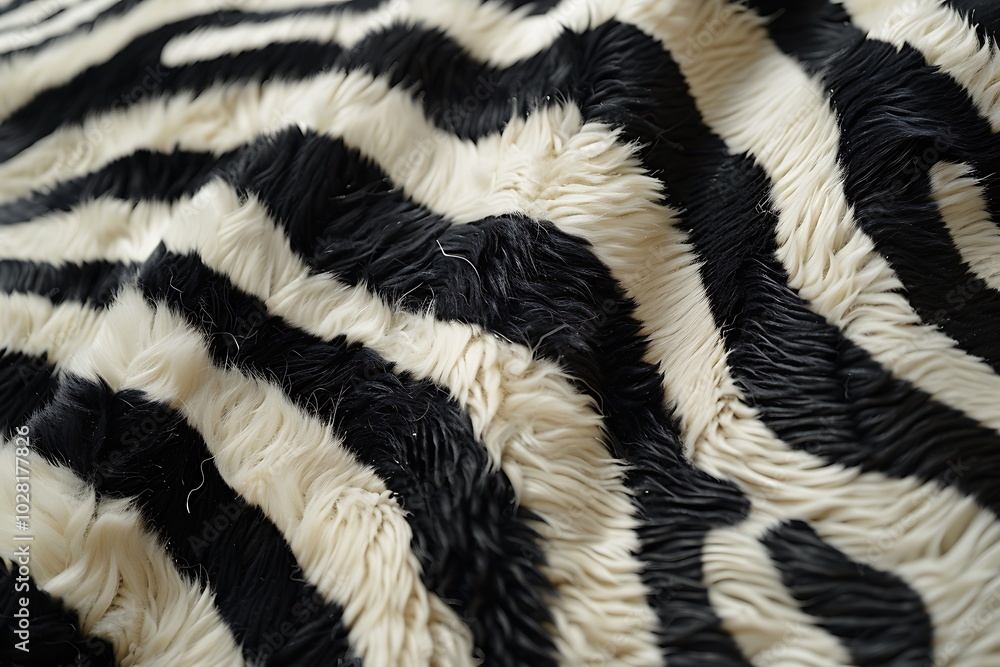 close up of black and white zebra print fabric texture background. close up of black and white zebra print fabric texture background.