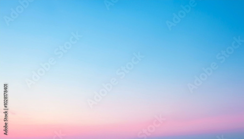 Serene Pastel Sky: A Dreamy Blend of Pink and Blue Hues at Dawn or Dusk. Peaceful, calming, and effortlessly beautiful.