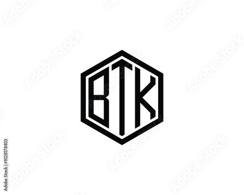 BTK logo design vector template. BTK