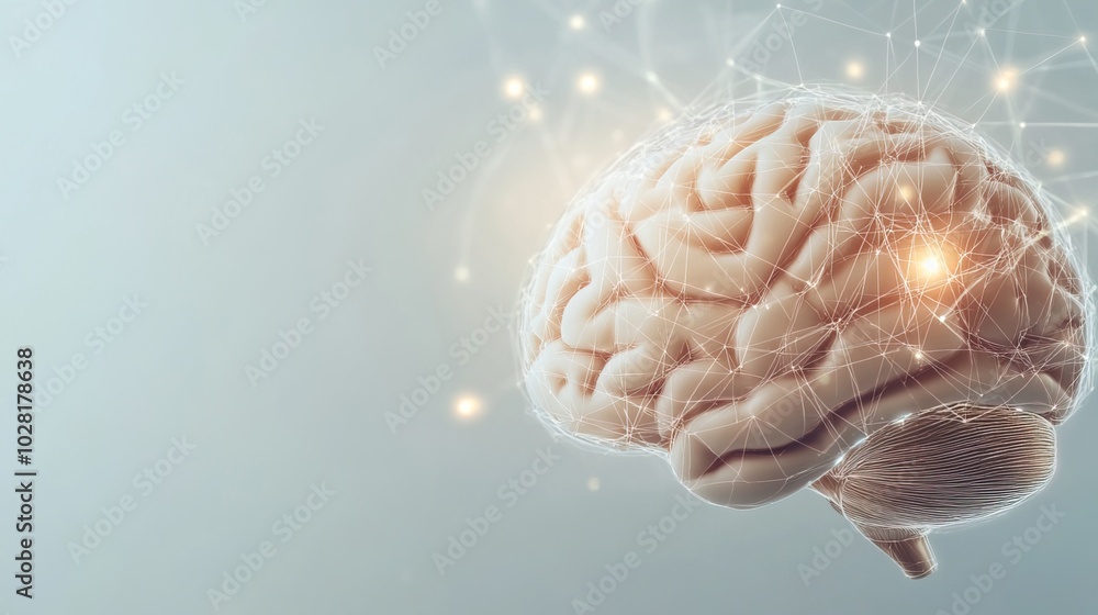 Close-up of human brain with intricate neural pathways, symbolizing cognitive biases and complex thought processes, ideal for educational or scientific presentations. Close-up of human brain with intricate neural pathways, symbolizing cognitive biases and complex thought processes, ideal for educational or scientific presentations.