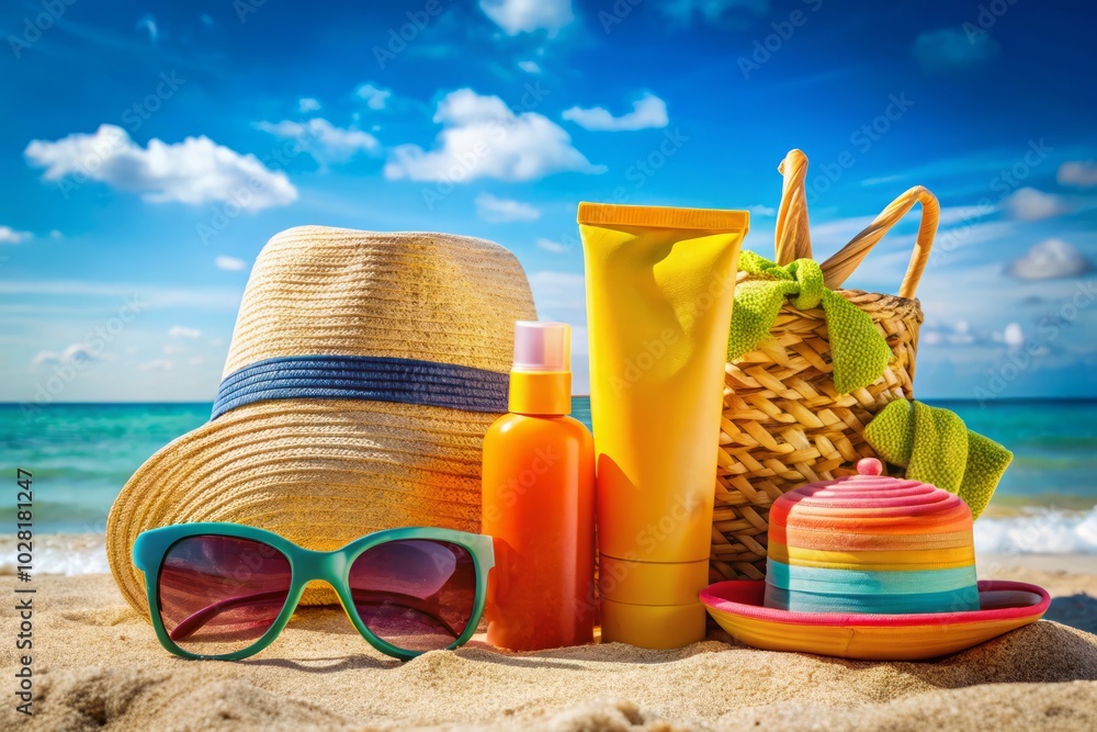 Stylish Sun Safety Collection: Tubes and Bottles for Ultimate UV Protection and Summer Fashion Trends Stylish Sun Safety Collection: Tubes and Bottles for Ultimate UV Protection and Summer Fashion Trends