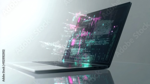 Laptop with Holographic Code