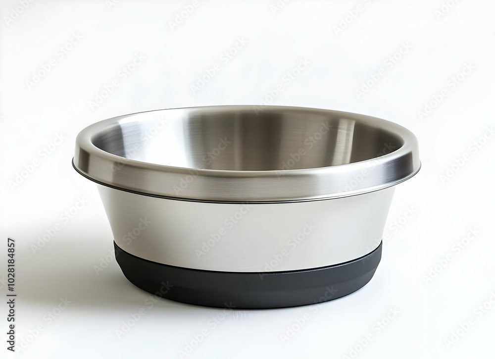 Stainless Steel Bowl with Non-Slip Base. Stainless Steel Bowl with Non-Slip Base.