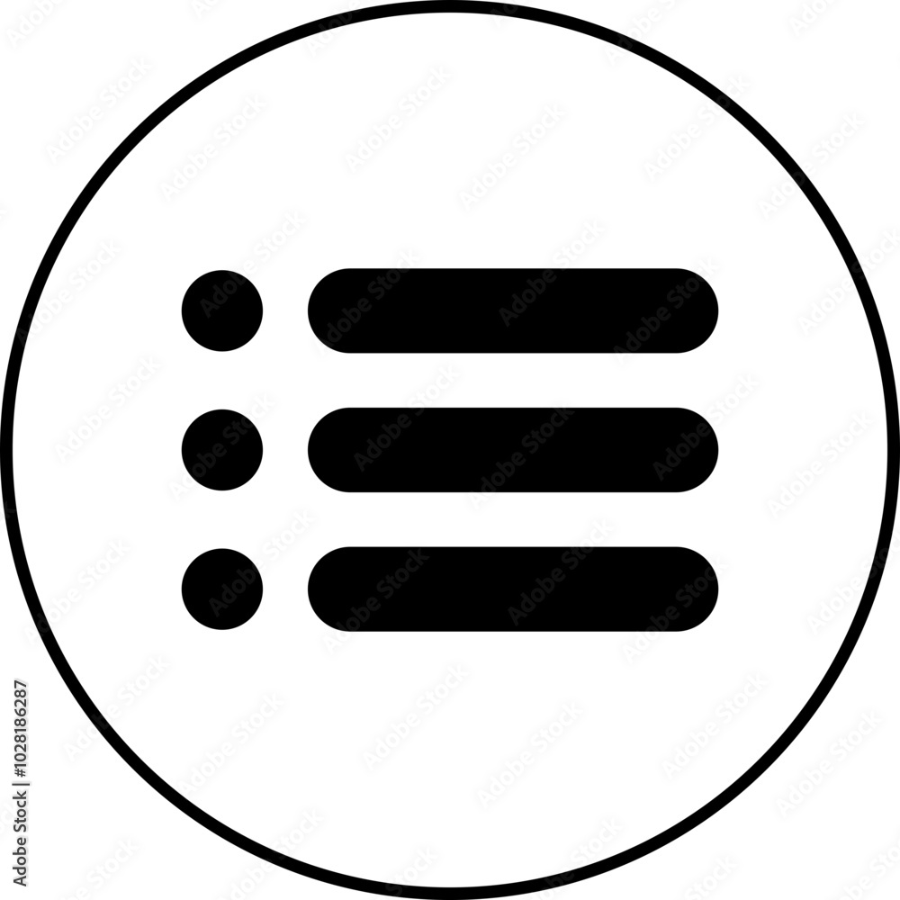 Hamburger web and mobile app menu flat icon. Basic app ui page symbol ...