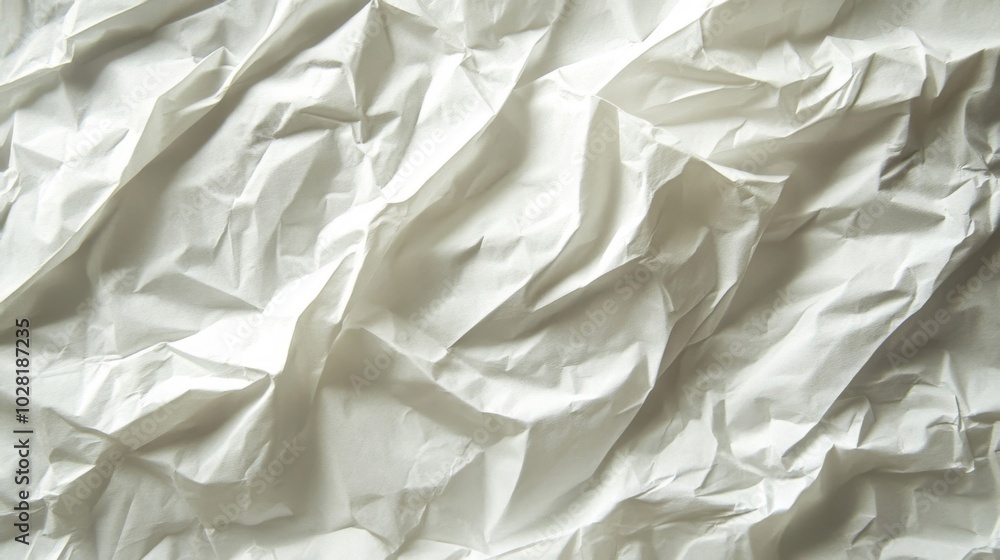 Crumpled White Paper Texture Crumpled White Paper Texture