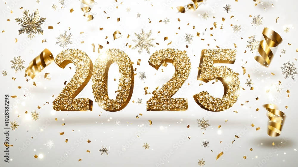 Happy 2025 on New Year background with fireworks,Celebration New Year's Eve,Golden fireworks on dark night sky,Design for posters, banners greeting cards,Template for media post,copy space. Happy 2025 on New Year background with fireworks,Celebration New Year's Eve,Golden fireworks on dark night sky,Design for posters, banners greeting cards,Template for media post,copy space.