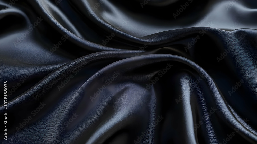 Black Satin Drape Texture Black Satin Drape Texture