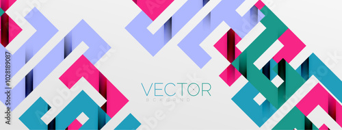 Color bend lines with shadow texture effect. Vector Illustration For Wallpaper, Banner, Background, Card, Book Illustration, landing page