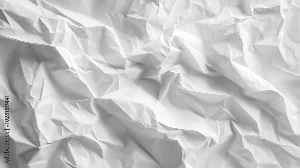 Crumpled White Paper Texture Crumpled White Paper Texture