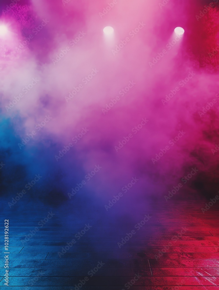 A vibrant and energetic nightclub background with neon lights, smoke, and a wooden floor, creating a visually captivating and atmospheric setting. A vibrant and energetic nightclub background with neon lights, smoke, and a wooden floor, creating a visually captivating and atmospheric setting.