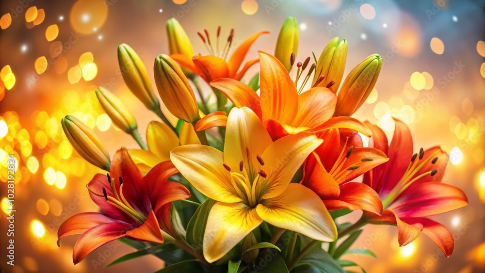Wishing you a joyful anniversary filled with love and happiness. May the vibrant orange and yellow lilies brighten your day and celebrate your beautiful journey together! Wishing you a joyful anniversary filled with love and happiness. May the vibrant orange and yellow lilies brighten your day and celebrate your beautiful journey together!