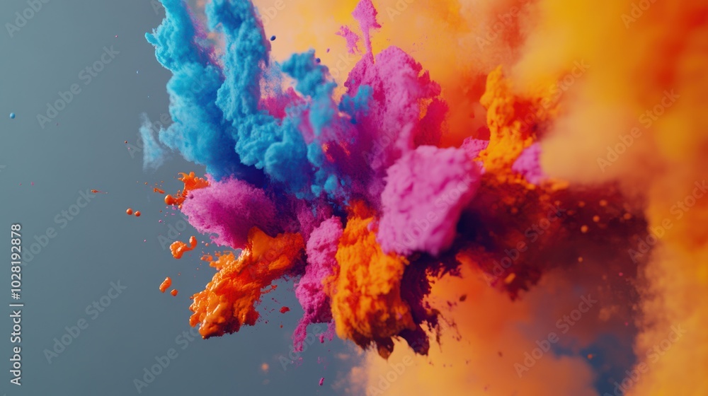 Obraz premium Abstract Colorful Explosion