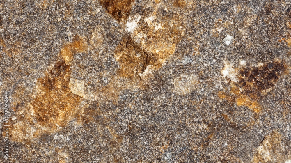Close-up of a Grey and Brown Stone Texture with Irregular Patches of Color Close-up of a Grey and Brown Stone Texture with Irregular Patches of Color