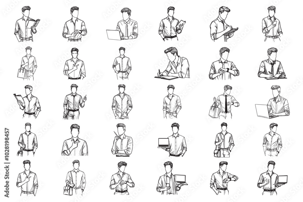 Bundle Line Art Elegant Entrepreneur Men Casual Style Art elegance with casual Illustration Hand Drawn Clipart Bundle Line Art Elegant Entrepreneur Men Casual Style Art elegance with casual Illustration Hand Drawn Clipart