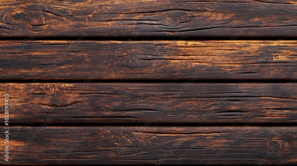 Close-up of Dark Brown Weathered Wooden Planks Close-up of Dark Brown Weathered Wooden Planks