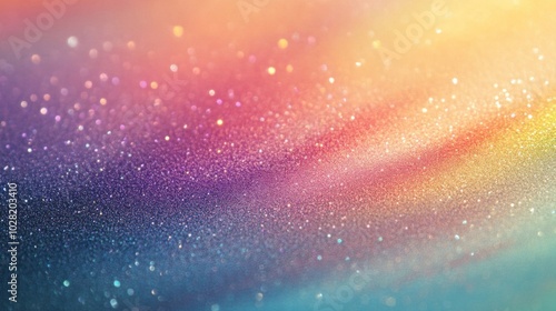 Abstract Gradient Background with Glitter and Bokeh Lights