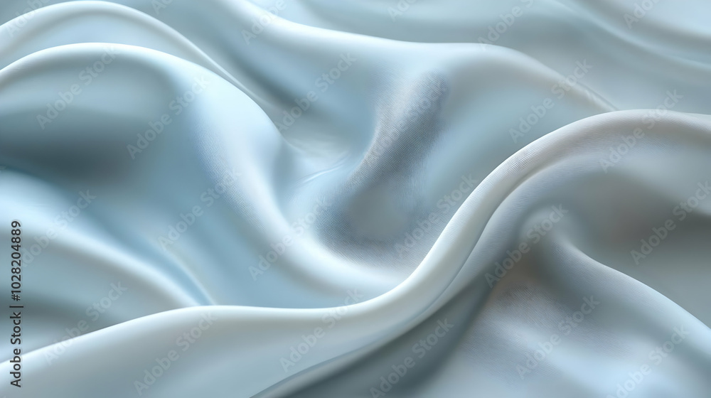Smooth Light Blue Silk Fabric Background. Smooth Light Blue Silk Fabric Background.