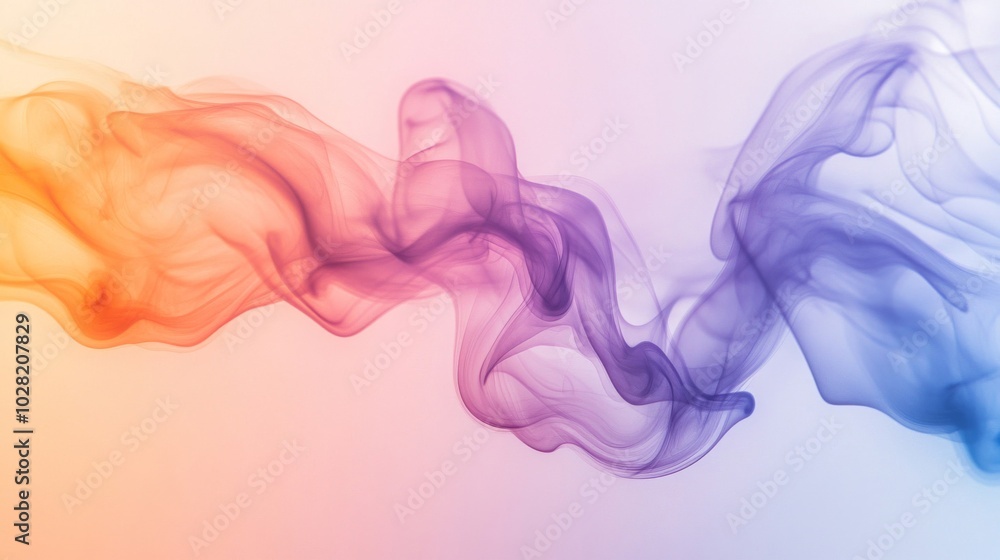 Abstract Swirling Orange and Purple Smoke Abstract Swirling Orange and Purple Smoke
