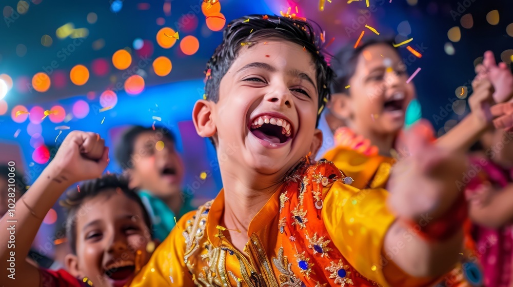 Obraz premium Children Enjoying Traditional Games and Celebrating Joyfully