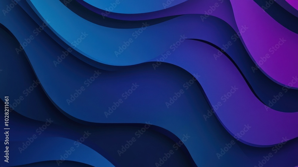 Abstract Blue and Purple Waves Abstract Blue and Purple Waves