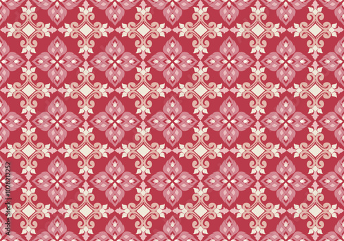 Damask pattern,Tribal ethnic fabric,elegant pattern designs woven fabric.Pattern motif,flora,geometric, texture,indian pattern,design for wallpaper,wrapping,clothing,rug,carpet,damask design fabric.