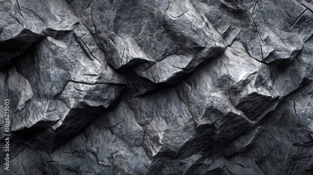 Close-up Texture of a Rough, Gray Rock Face Close-up Texture of a Rough, Gray Rock Face
