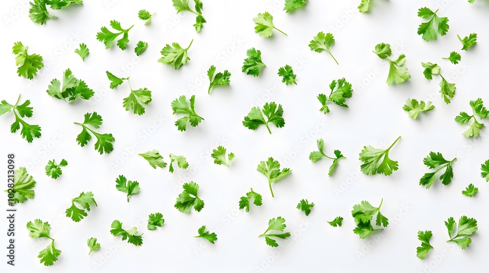 fresh cilantro coriander isolated on white background. fresh cilantro coriander isolated on white background.