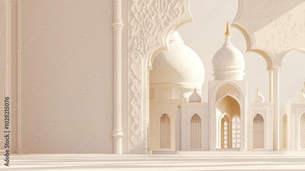 Fototapeta premium White Mosque Architecture