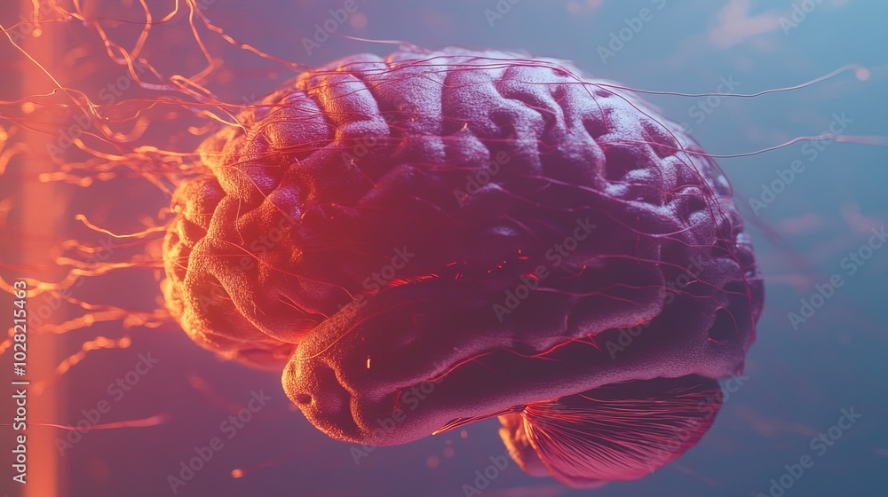 Close-up of human brain with intricate neural pathways, symbolizing cognitive biases and complex thought processes, ideal for educational or scientific presentations. Close-up of human brain with intricate neural pathways, symbolizing cognitive biases and complex thought processes, ideal for educational or scientific presentations.