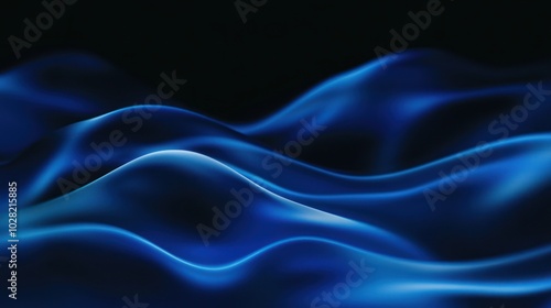 Wallpaper Mural Abstract Blue Waves Torontodigital.ca