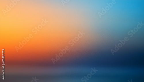 orange and blue gradient background with a smooth transition of shades. The soft light tones evoke feelings of calmness and depth, creating a serene and balanced visual