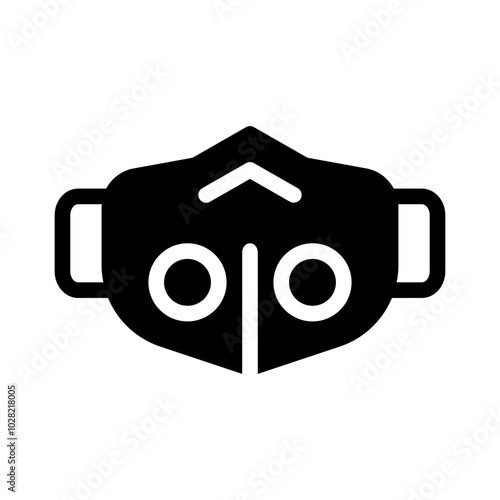 Icon Medical Mask With Style Glyph
