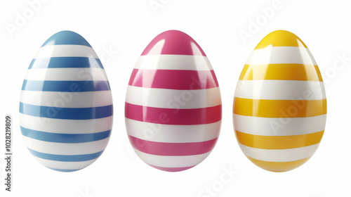 Three Striped Easter Eggs.