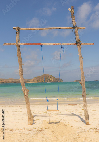 Tanjung Aan Beach Indonesia Lombok Kuta Swing 