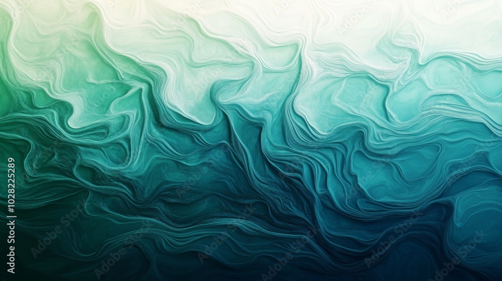 Abstract Teal and White Swirling Pattern Abstract Teal and White Swirling Pattern