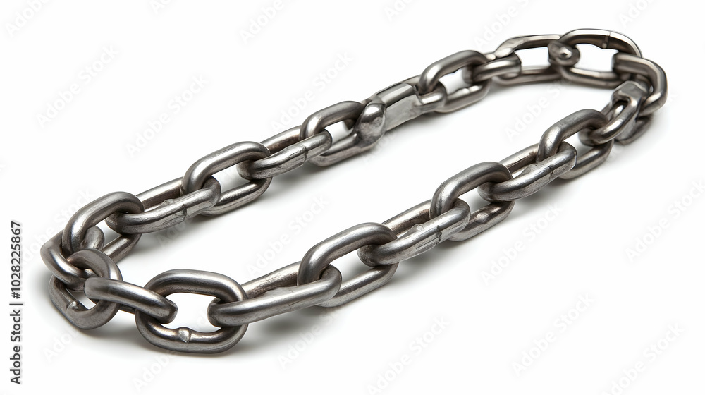 Closeup of a Metal Chain. Closeup of a Metal Chain.