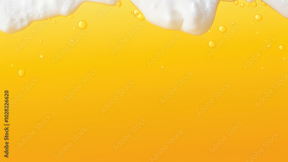 Illustration, An Oktoberfest background. Beer foam. Craft lager splash. Shiny pint of ale with realistic white bubbles. Cool liquid drink for pub banner template. Gold bottle with oktoberfest. Illustration, An Oktoberfest background. Beer foam. Craft lager splash. Shiny pint of ale with realistic white bubbles. Cool liquid drink for pub banner template. Gold bottle with oktoberfest.