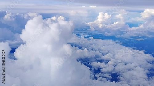 blue sky with clouds